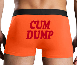 Cum Dump - Bold Design - Orange Boxer Brief