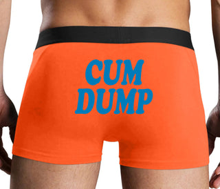 Cum Dump - Bold Design - Orange Boxer Brief