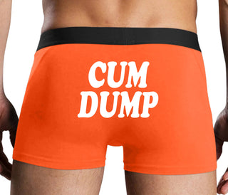 Cum Dump - Bold Design - Orange Boxer Brief