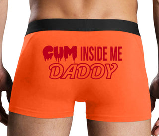 Cum Inside Me Daddy - Orange Boxer Brief