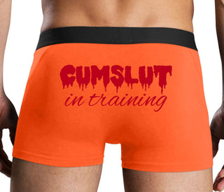 Cumslut in Training - Orange Boxer Brief