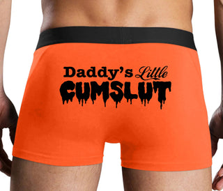 Daddy's Little Cumslut - Orange Boxer Brief