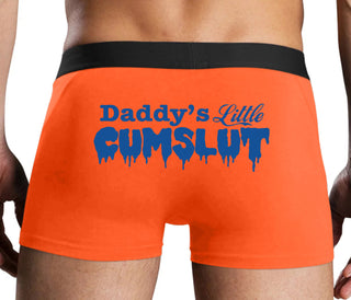 Daddy's Little Cumslut - Orange Boxer Brief