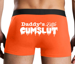 Daddy's Little Cumslut - Orange Boxer Brief