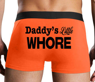 Daddys Little Whore - Orange Boxer Brief