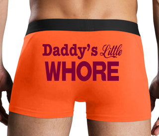 Daddys Little Whore - Orange Boxer Brief