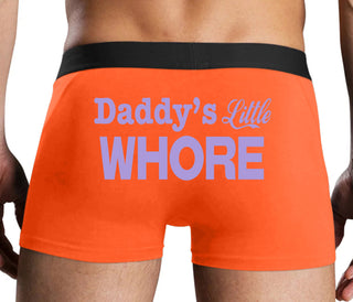 Daddys Little Whore - Orange Boxer Brief