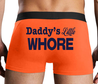 Daddys Little Whore - Orange Boxer Brief