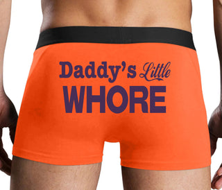 Daddys Little Whore - Orange Boxer Brief