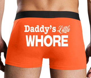 Daddys Little Whore - Orange Boxer Brief