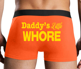 Daddys Little Whore - Orange Boxer Brief