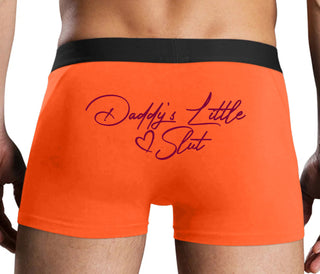 Daddy's Little Slut - Orange Boxer Brief