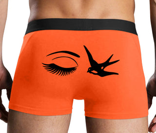 I Swallow - Eye Bird - Orange Boxer Brief