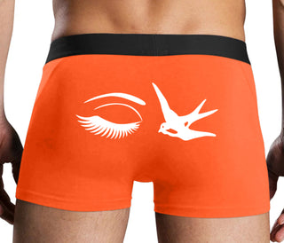 I Swallow - Eye Bird - Orange Boxer Brief