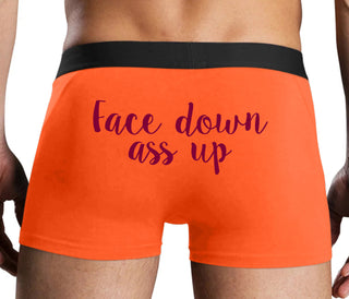 Face Down Ass Up - Orange Boxer Brief