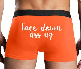 Face Down Ass Up - Orange Boxer Brief
