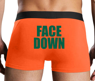 Face Down - Orange Boxer Brief
