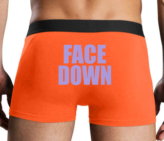 Face Down - Orange Boxer Brief
