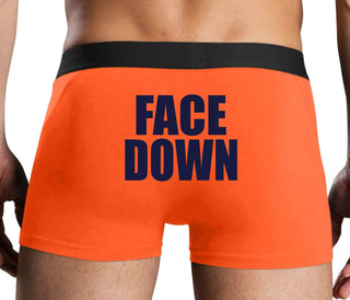 Face Down - Orange Boxer Brief