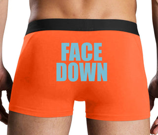 Face Down - Orange Boxer Brief