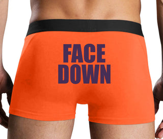 Face Down - Orange Boxer Brief