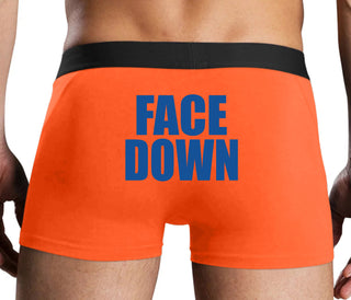 Face Down - Orange Boxer Brief