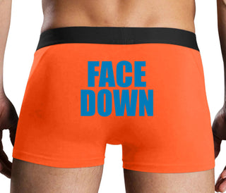 Face Down - Orange Boxer Brief