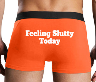 Feeling Slutty Today - Orange Boxer Brief