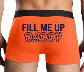 Fill Me Up Daddy - Orange Boxer Brief