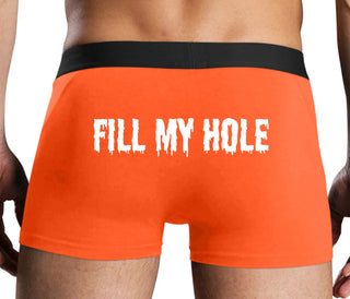 Fill My Hole - Orange Boxer Brief