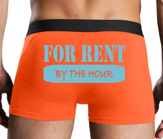 For Rent By The Hour - Orange Boxer Brief