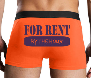 For Rent By The Hour - Orange Boxer Brief