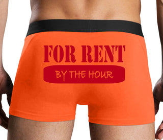 For Rent By The Hour - Orange Boxer Brief