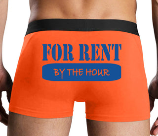 For Rent By The Hour - Orange Boxer Brief