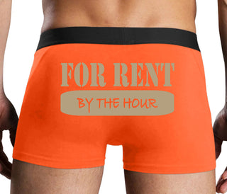 For Rent By The Hour - Orange Boxer Brief