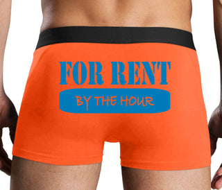 For Rent By The Hour - Orange Boxer Brief