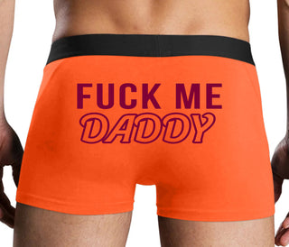 Fuck Me Daddy - Orange Boxer Brief