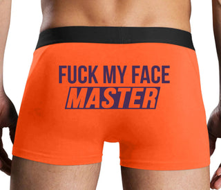 Fuck My Face Master - Orange Boxer Brief