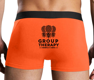 Group Therapy - Sharing Is Caring - Orange Boxer Brief