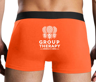 Group Therapy - Sharing Is Caring - Orange Boxer Brief