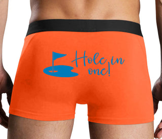 Hole In One - Funny Golf - Orange Boxer Brief