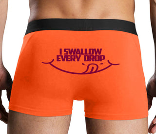 I Swallow Every Drop - Orange Boxer Brief