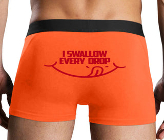 I Swallow Every Drop - Orange Boxer Brief