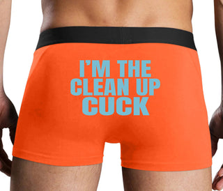 I'm The Clean Up Cuck - Orange Boxer Brief