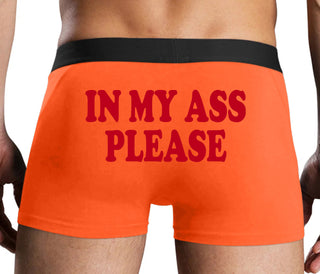 In My Ass Please - Orange Boxer Brief