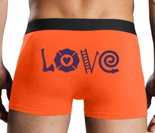 Love Fire Fighter - Orange Boxer Brief