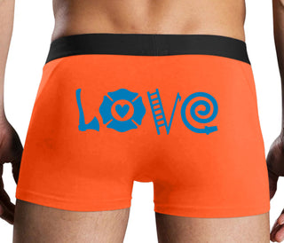 Love Fire Fighter - Orange Boxer Brief