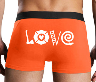 Love Fire Fighter - Orange Boxer Brief
