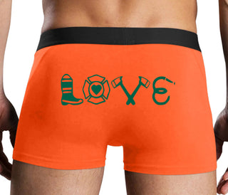 Love Fire Fighter - Orange Boxer Brief
