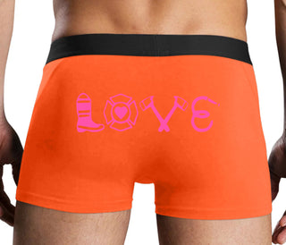 Love Fire Fighter - Orange Boxer Brief